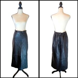 Vintage Nlack Lesther Laura Winston Long Maxi Skirt Size 5/6
